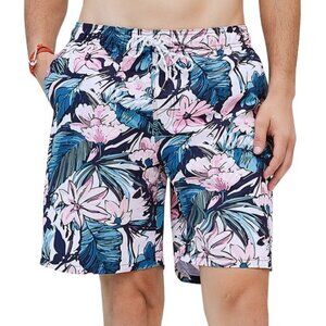 Swim Trunks Quick Dry Surf Board Shorts Swimsuit Beach Size Large EUC #7276